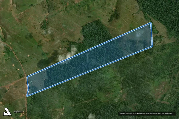 Imagem de satélite de PA_Juma Vicinal Três Estados Lote 102 / Única