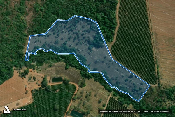 Imagem de satélite de Fazenda Araras, Patrimônio Nossa Senhora do Carmo, Lugar denominado Anil - PARCELA 4 em Monte Carmelo - MG