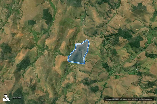 Imagem de satélite de Córrego do Caete e Fazenda Cerejeira - GLEBA B em Bom Jesus do Itabapoana - RJ