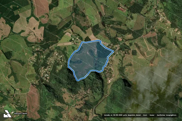 Imagem de satélite de Sitio Santa Eulina - Parcela 1 em São Pedro - SP