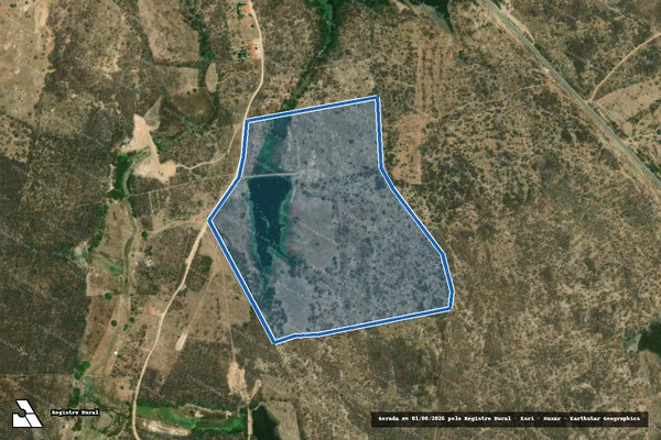 Imagem de satélite de SÍTIO AÇUDE VELHO ? LOTE 2653 - Parte 1 em Jaguaribe - CE