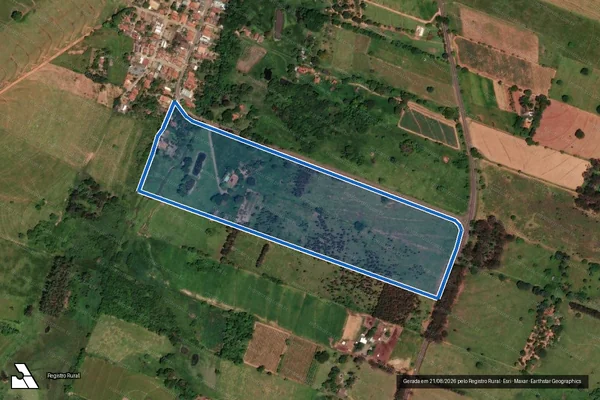 Imagem de satélite de Rancho Aconchego - Parte 1 em Presidente Bernardes - SP