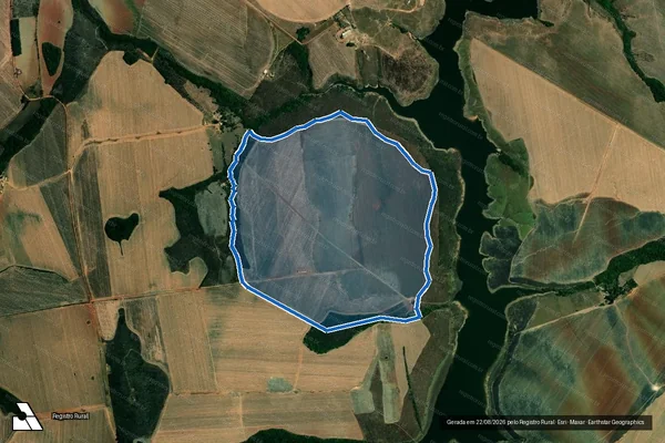 Imagem de satélite de FAZENDA SÃO JOSÉ DA SOLEDADE DENOMINADO FAZENDA ESPERANÇA - Única em Cristalina - GO