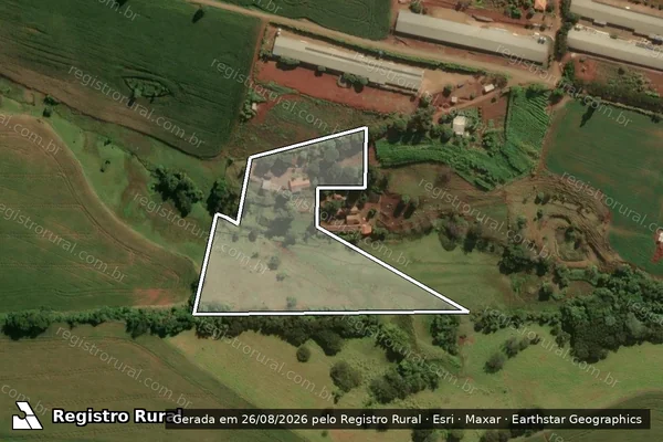 Imagem de satélite de Chácara Santo Antônio - Parte 1 em Nova Fátima - PR