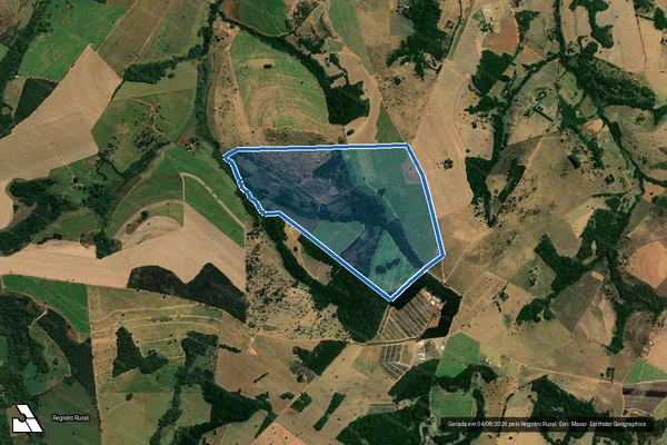 Imagem de satélite de FAZENDA PEREIRA E GOMES - FAZENDA PEREIRA E GOMES em Uberaba - MG