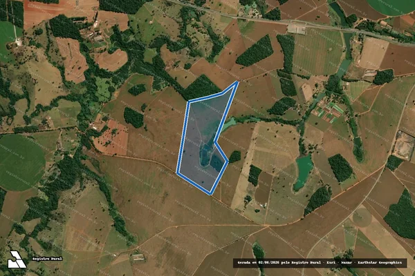 Imagem de satélite de Fazenda Córrego Branco, França e Bugre - 001 em Itaberaí - GO