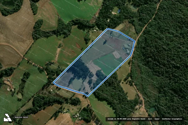 Imagem de satélite de Projeto de Assentamento João Batista - Lote 12 em Abelardo Luz - SC