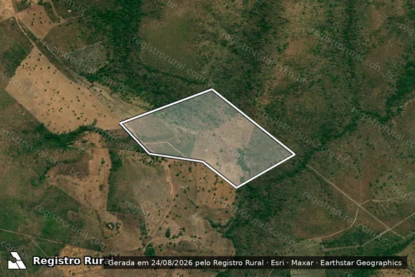 Imagem de satélite de CHÁCARA PANTANAL - Parte 1 em Santa Tereza do Tocantins - TO