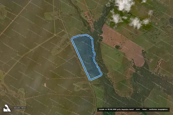 Imagem de satélite de FAZENDA GUAICURUS - Parte 1 em Inocência - MS