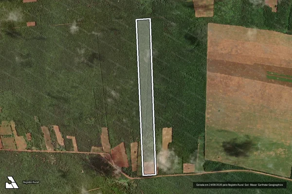 Imagem de satélite de PROJETO DE ASSENTAMENTO CABELO DE NEGRO - LOTE 91 - Parte 1 em Mossoró - RN