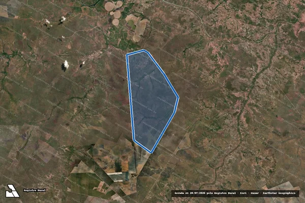Imagem de satélite de FAZ SÃO PEDRO ? GLEBA A ? DATA PRATA DE BAIXO - Parte 1 em Guadalupe - PI