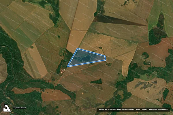 Imagem de satélite de ESTÂNCIA PORTO NOVO - Parte 2 em Guia Lopes da Laguna - MS