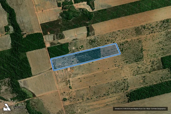 Imagem de satélite de Lote ? 107 / P.A. Brasipaiva I e II - Lote ? 107 em Santa Cruz do Xingu - MT
