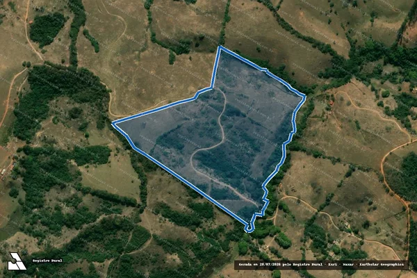 Imagem de satélite de Cachoeira, Paiol ou Retiro - Parte 1 em Lavras - MG