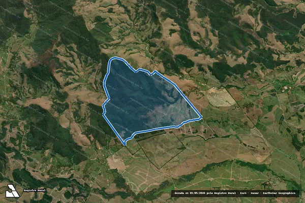 Imagem de satélite de Fazenda São Pedro / Parte 1 em Pindamonhangaba - SP