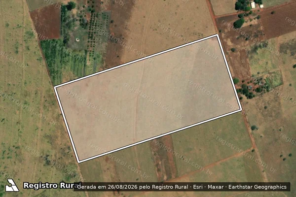 Imagem de satélite de FAZENDA CAMPO BRASIL - GLEBA 03 em Uberlândia - MG