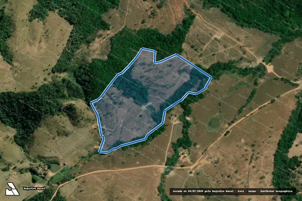Imagem de satélite de FAZENDA DA LAGE - GLEBA 01 em Cláudio - MG