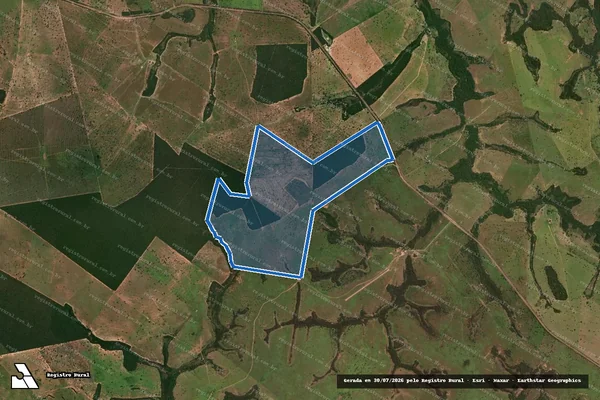 Imagem de satélite de FAZENDA MORADA DO SOL - Parcela 1 em Alcinópolis - MS