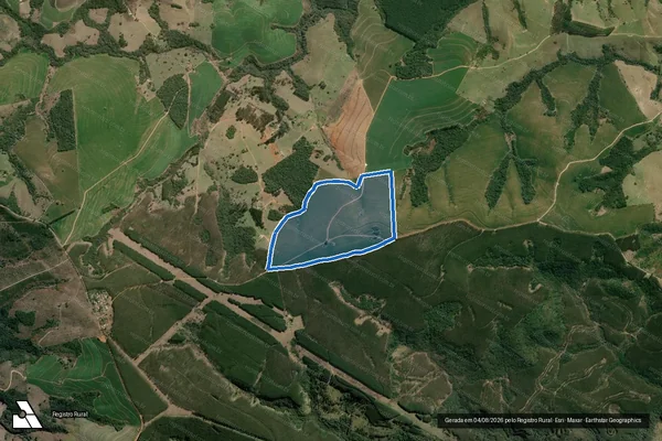 Imagem de satélite de Fazenda Agua Limpa II - PARCELA 02 em Arapoti - PR