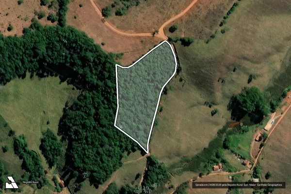 Imagem de satélite de SITIO CACHOEIRINHA - GLEBA 1 em Pedro Teixeira - MG