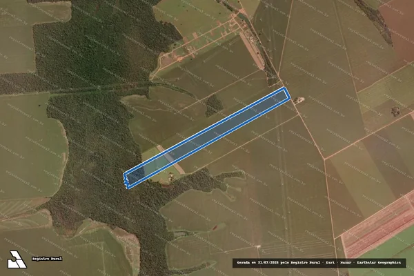 Imagem de satélite de LOTE n° 88 - 001 em Santa Carmem - MT