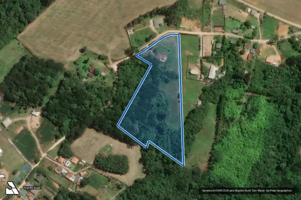 Imagem de satélite de DENOMINAÇÃO "F" - Matrícula 41.496 em Araucária - PR