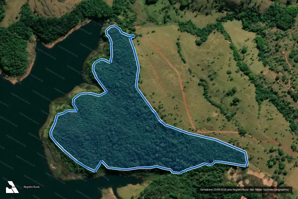 Imagem de satélite de FAZENDA DUAS BARRAS - Parcela 1 em Iraí de Minas - MG