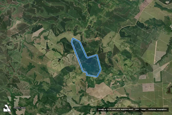 Imagem de satélite de FAZENDA SANTA CRUZ - 001 em Santa Cruz Cabrália - BA