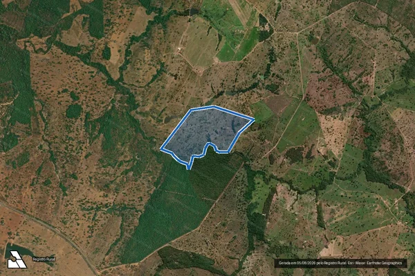 Imagem de satélite de FAZENDA FANHA - Parcela 1 em Mara Rosa - GO