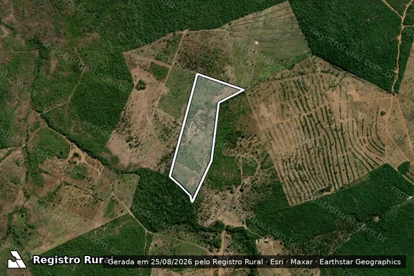 Imagem de satélite de FAZENDA JACARÉ - PARTE 2 em São João do Paraíso - MA