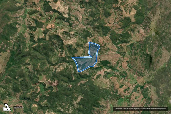 Imagem de satélite de FAZENDA GUADALUPE - Parte 1 em Almenara - MG