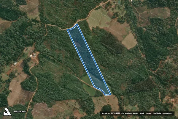 Imagem de satélite de Parte lote sob nº 5-E - Fração   A  , Colônia Concórdia - Parte lote sob nº 5-E - Fração "A-2" Colônia Concórdia em Cruz Machado - PR