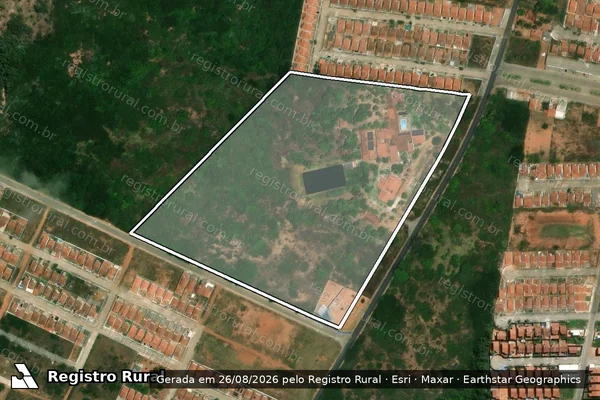 Imagem de satélite de FAZENDA VITÓRIA PARTE 1 - PARTE 1 B em Extremoz - RN