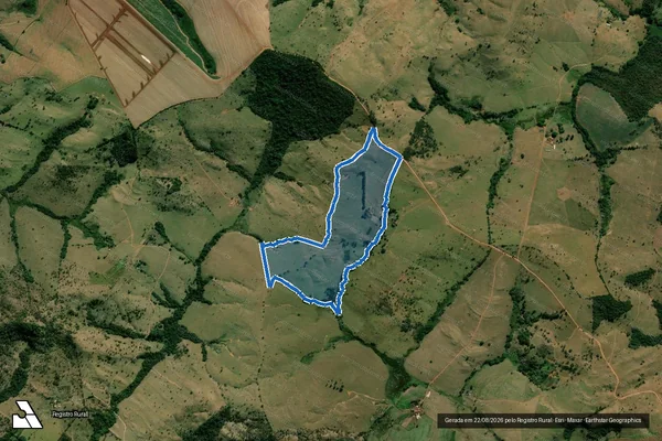 Imagem de satélite de FAZENDA BOA VISTA E SÃO SEBASTIÃO - 001 em Passos - MG