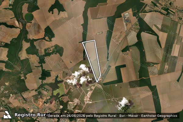 Imagem de satélite de FAZENDA JATAY II - PERIMETRO em Sorriso - MT