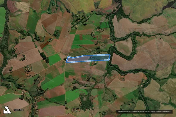 Imagem de satélite de PA Fazenda Inhacapetum  / Lote  9 em Santiago - RS