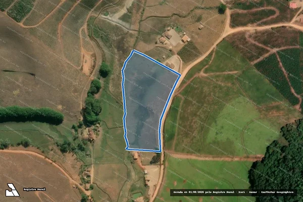 Imagem de satélite de Fazenda Córrego do Veado - Parcela 02 em Jequeri - MG