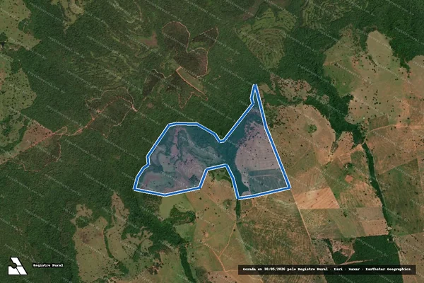 Imagem de satélite de FAZENDA SERRA - 001 em Paranaíba - MS