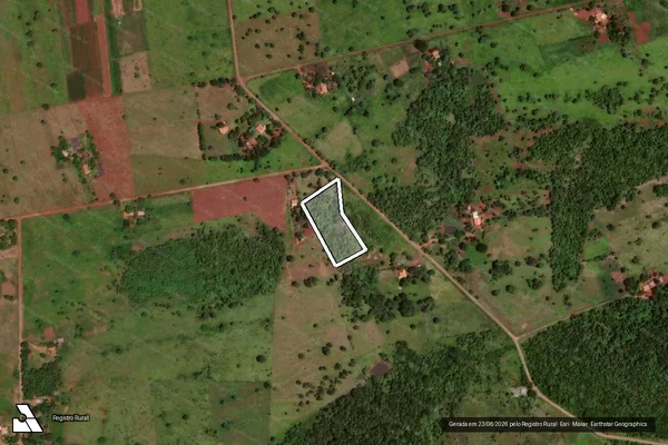 Imagem de satélite de Projeto de Assentamento Santa Mônica - Área de Interesse Ambiental 20 em Terenos - MS