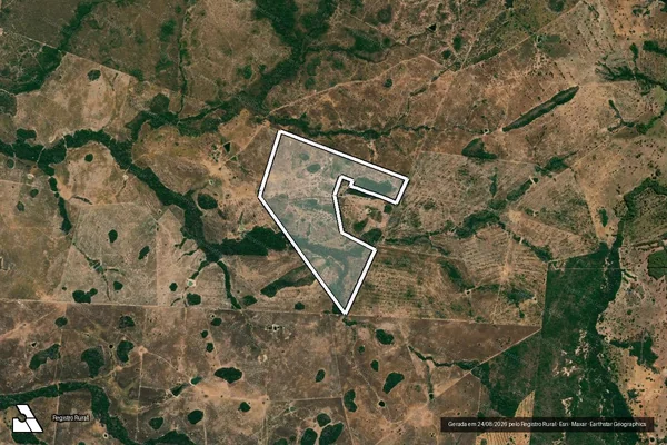 Imagem de satélite de FAZENDA ESPERANÇA - CAMPOS LEME - GLEBA 01 em Crixás - GO