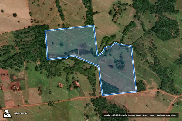 Imagem de satélite de Estância Santa Clara do Lago - Estância Santa Clara do Lago em Cardoso - SP