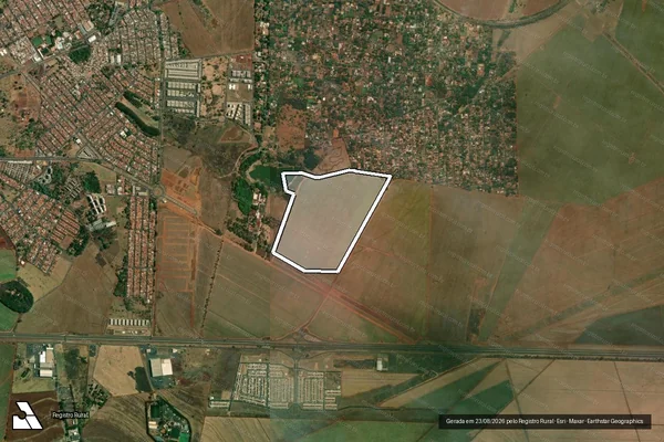 Imagem de satélite de Fazenda Santa Margarida - Gleba C em Ribeirão Preto - SP