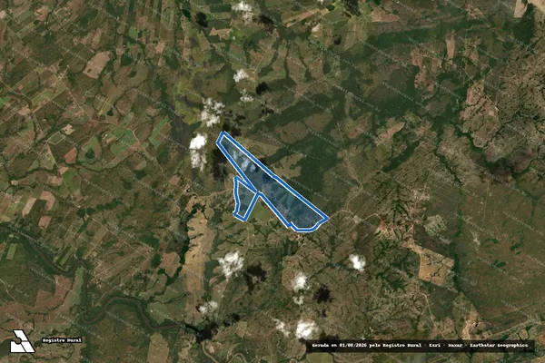 Imagem de satélite de FAZENDA MAÍRA - Parte 1 em Rosário Oeste - MT