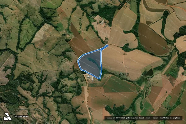 Imagem de satélite de Fazenda Formoso da Serra - Parte 2 em Passos - MG