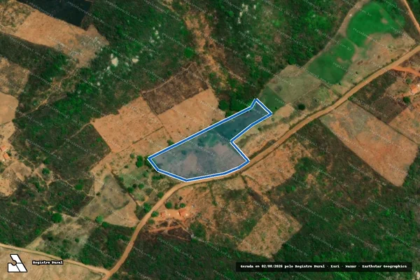 Imagem de satélite de SITIO SAO GONCALO ? LOTE 0428 - Parte 1 em Pereiro - CE