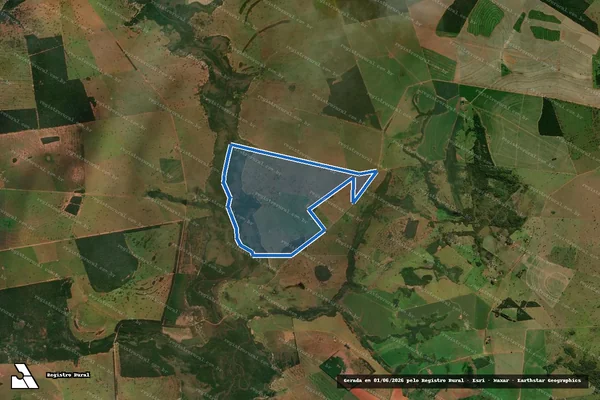 Imagem de satélite de Fazenda Guarujá em Costa Rica - MS