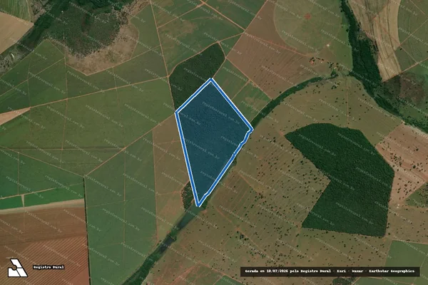Imagem de satélite de Fazenda Nova Canaã - Parte 1 em Aparecida do Taboado - MS
