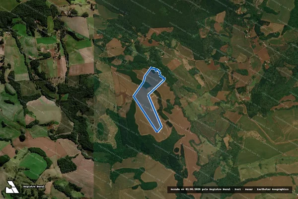 Imagem de satélite de FAZENDA SANTA ROSA - 001 em Cantagalo - PR