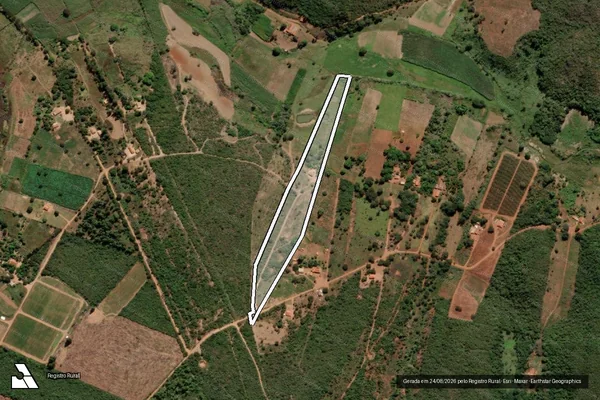 Imagem de satélite de FAZENDA SANTANA - COCOS - Parte 1 em Rio Pardo de Minas - MG