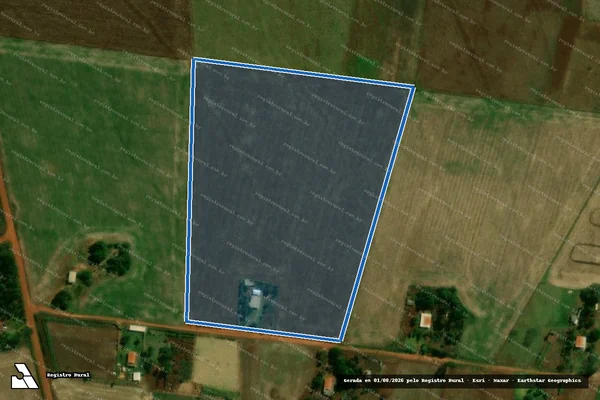 Imagem de satélite de Projeto de Assentamento Itamarati II em Ponta Porã - MS
